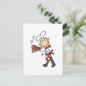 ハム焼いたTシャツとギフト付きシェフ ポストカード (スタンド正面)