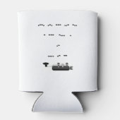 ハム誇りを持ったモースのコードはクーラーボックスをカバー 缶クーラー (裏面)