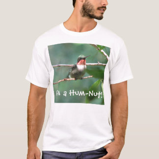 ハム雑音ナットのルビーthroatedハチドリのTシャツ Tシャツ