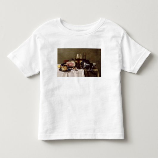 ハム2が付いている静物画 トドラーTシャツ (正面)