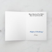 『ハム・ザ・ハム』誕生日 カード (内部)