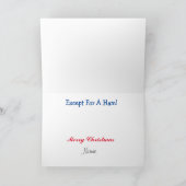 ハム・ラジオ・クリスマス・カードの夜だった カード (内部)