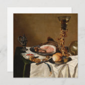 ハム、本、観賞用の容器を持つ静かな生活 (正面/裏面)