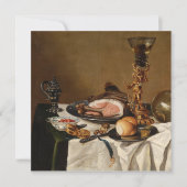 ハム、本、観賞用の容器を持つ静かな生活 (正面)