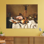 ハム、本、観賞用の容器を持つ静かな生活 キャンバスプリント (インサイチュ (リビング))