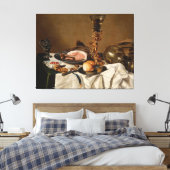 ハム、本、観賞用の容器を持つ静かな生活 キャンバスプリント (インサイチュ (寝室))