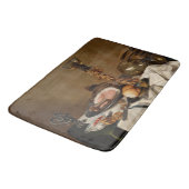 ハム、本、観賞用の容器を持つ静かな生活 バスマット (アングル)