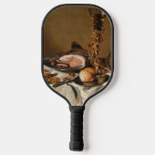 ハム、本、観賞用の容器を持つ静かな生活 ピックルボールラケット (裏面)