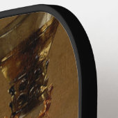 ハム、本、観賞用の容器を持つ静かな生活 ピックルボールラケット (左詳細)