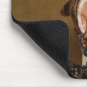 ハム、本、観賞用の容器を持つ静かな生活 マウスパッド (コーナー)