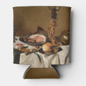 ハム、本、観賞用の容器を持つ静かな生活 缶クーラー (正面)