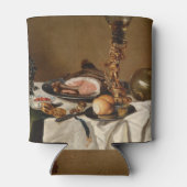 ハム、本、観賞用の容器を持つ静かな生活 缶クーラー (裏面)