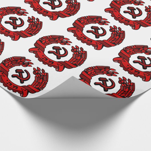 ハムMaki Rakahイスラエル共和国の共産党の紋章付き外衣 ラッピングペーパー (角)