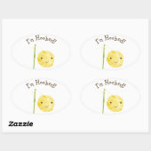 ハメたわ! 楕円形シール (シート)