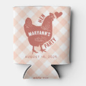 ハメ外しパーティーのチキン ブライズメイド 缶クーラー (正面)