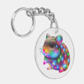 ハメ白熱［赤熱］光を放つスター キーホルダー (正面左)