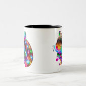 ハメ白熱［赤熱］光を放つスター ツートーンマグカップ (中央)