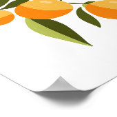 ハモダンンドガ絵を描ウアッシュオレンジブランチアート ポスター (角)