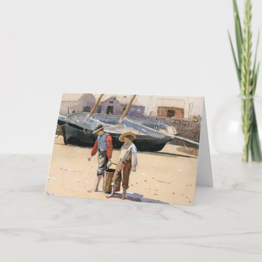 ハモーのカキの籠 | ウィンスロー・ホーマー ノートカード (正面)