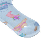 ハヤチネント花園の青い花 カッティングボード (角)