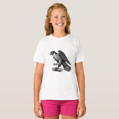 ハヤブサのガールズTシャツ Tシャツ (正面フル)