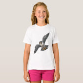 ハヤブサのガールズTシャツ Tシャツ (正面フル)