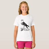 ハヤブサのガールズTシャツ Tシャツ (正面フル)