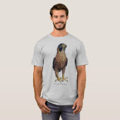 ハヤブサのペチュニアTシャツ Tシャツ (正面フル)