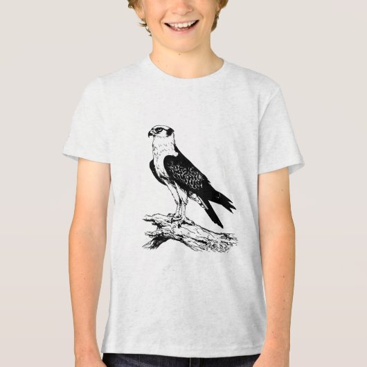 ハヤブサの少年Tシャツ トライブレンドTシャツ (正面)