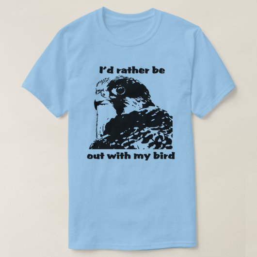 ハヤブサの鷹狩のTシャツ Tシャツ (デザイン正面)