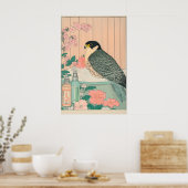 ハヤブサアートプリント 浮世絵風日本画 ポスター (キッチン)