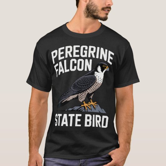 ハヤブサ州の鳥の飛行 Tシャツ (正面)