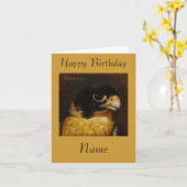 ハヤブサ カード (黄色い花)