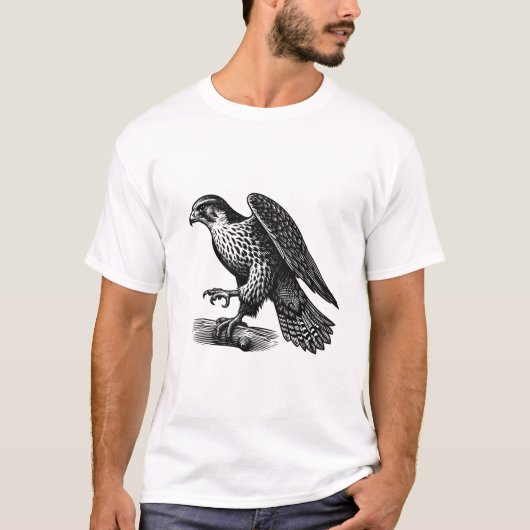 ハヤブサ メンズTシャツ Tシャツ (正面)