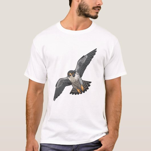 ハヤブサ メンズTシャツ Tシャツ (正面)