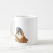 ハヤブサ 鳥 ファルコン コーヒーマグカップ (正面左)