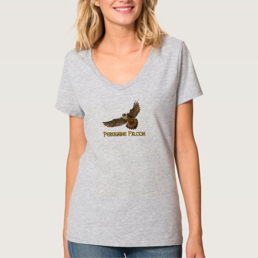 ハヤブサVネックTシャツ Tシャツ (正面)