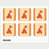 ハラザキツネ スクエアシール (シート)