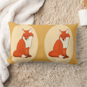 ハラザグッドキツネリバーシブル ランバークッション (ブランケット)