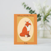 ハラザグッドキツネ葉書 ポストカード (スタンド正面)