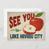 ハラスシティ湖アリゾナアップル – ヴィンテージトラベル ポストカード (正面/裏面)