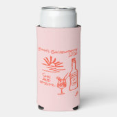 ハラスメントお姫様とスプリッツの招待状 スリム缶クーラー (Seltzer正面)