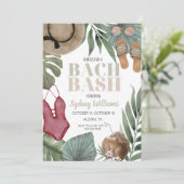 ハラスメントパーティー招待 ビーチ バッチ 行程表 招待状 (スタンド正面)