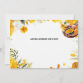 ハラディのスパイスセレモニー インドの伝統的な結婚式 招待状 (裏面)