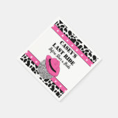 ハラハラディスコカウガール独身最後のパーティー スタンダードカクテルナプキン (角)