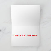 ハラペーニョのクリスマスカード シーズンカード (内部)