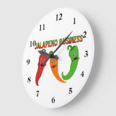 ハラペーニョビジネス ラージ壁時計 (傾斜)