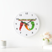 ハラペーニョビジネス ラージ壁時計 (ホーム)