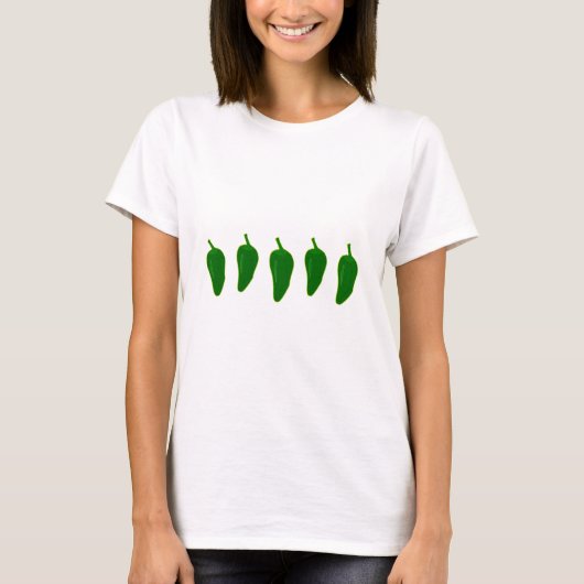 ハラペーニョ(Jalapeño)のコショウのロゴ Tシャツ (正面)