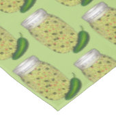 ハラペーノジャラペーニョホットグリーンペッパー風味のジャー テーブルクロス (アングル)